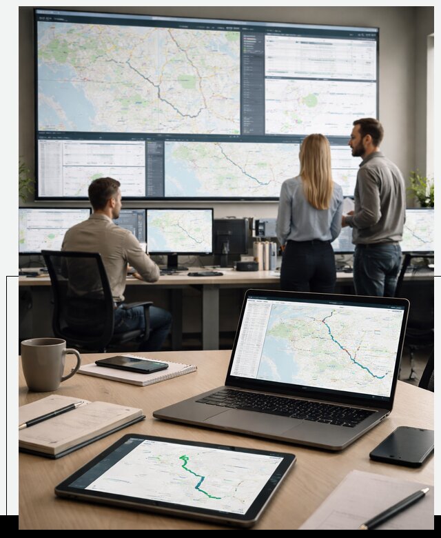 Трекинг грузов и Fleet Management, мониторинг автопарка в Рязани