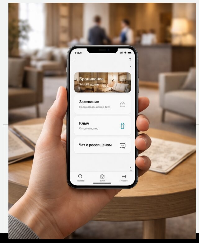 Мобильное приложение для гостей отеля в Рязани, управление сервисом